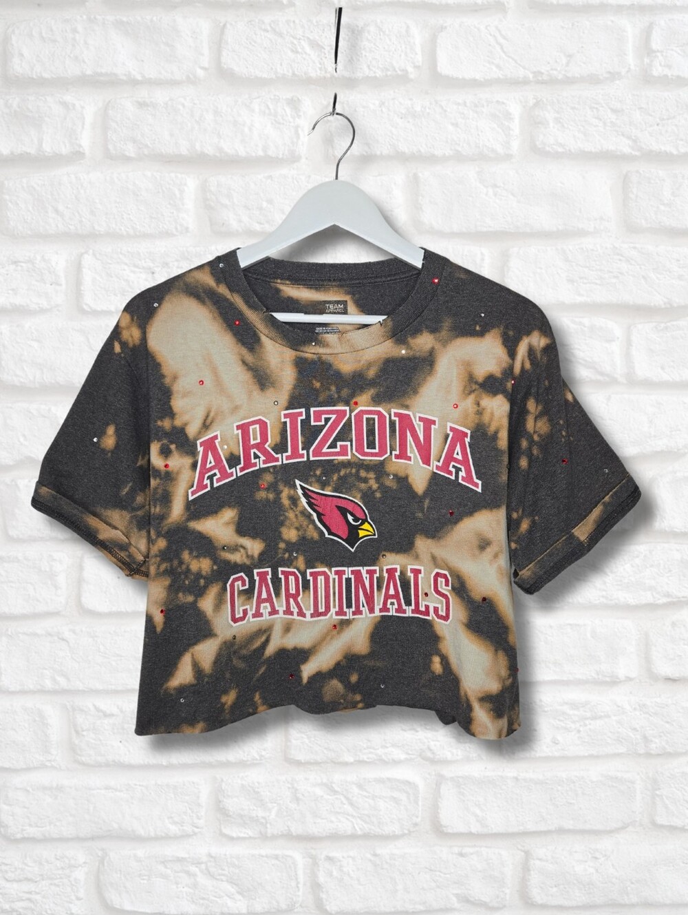 Arizona Cardinals Crop Top W/Rhinestones
